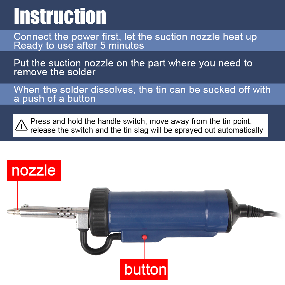 Automatic Remove Pump with 3 S - đánh giá và giá Desoldering Pump Electric Vacuum Station