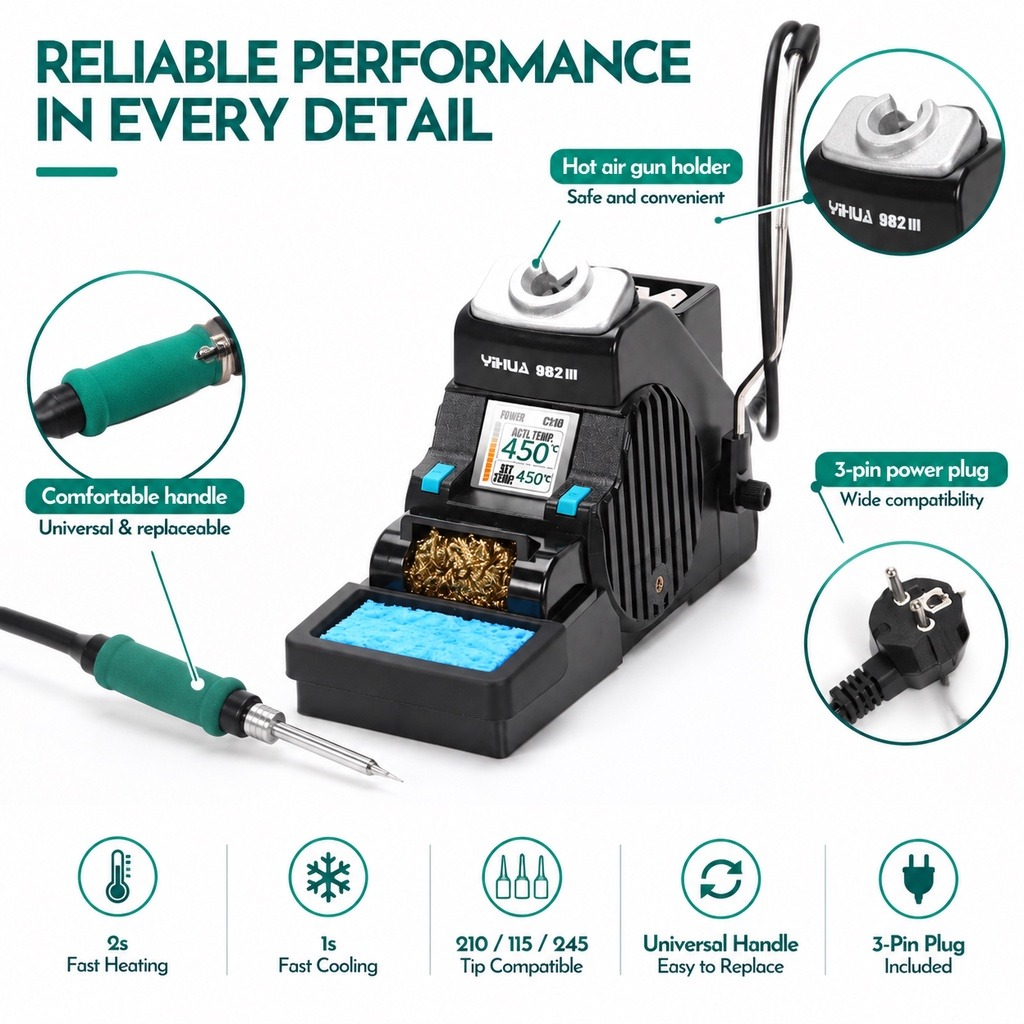 YIHUA 982-III C210 Soldering I - đánh giá và giá C210 Precision Soldering Station