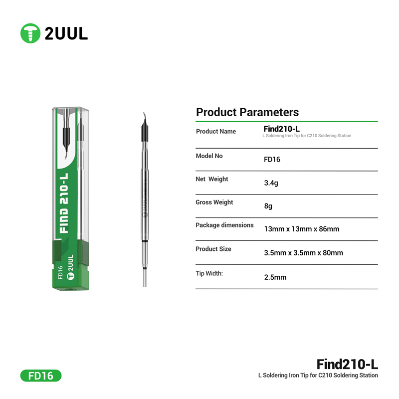 2UUL FD16 Find210-L Soldering  - đánh giá và giá C210 Precision Soldering Station